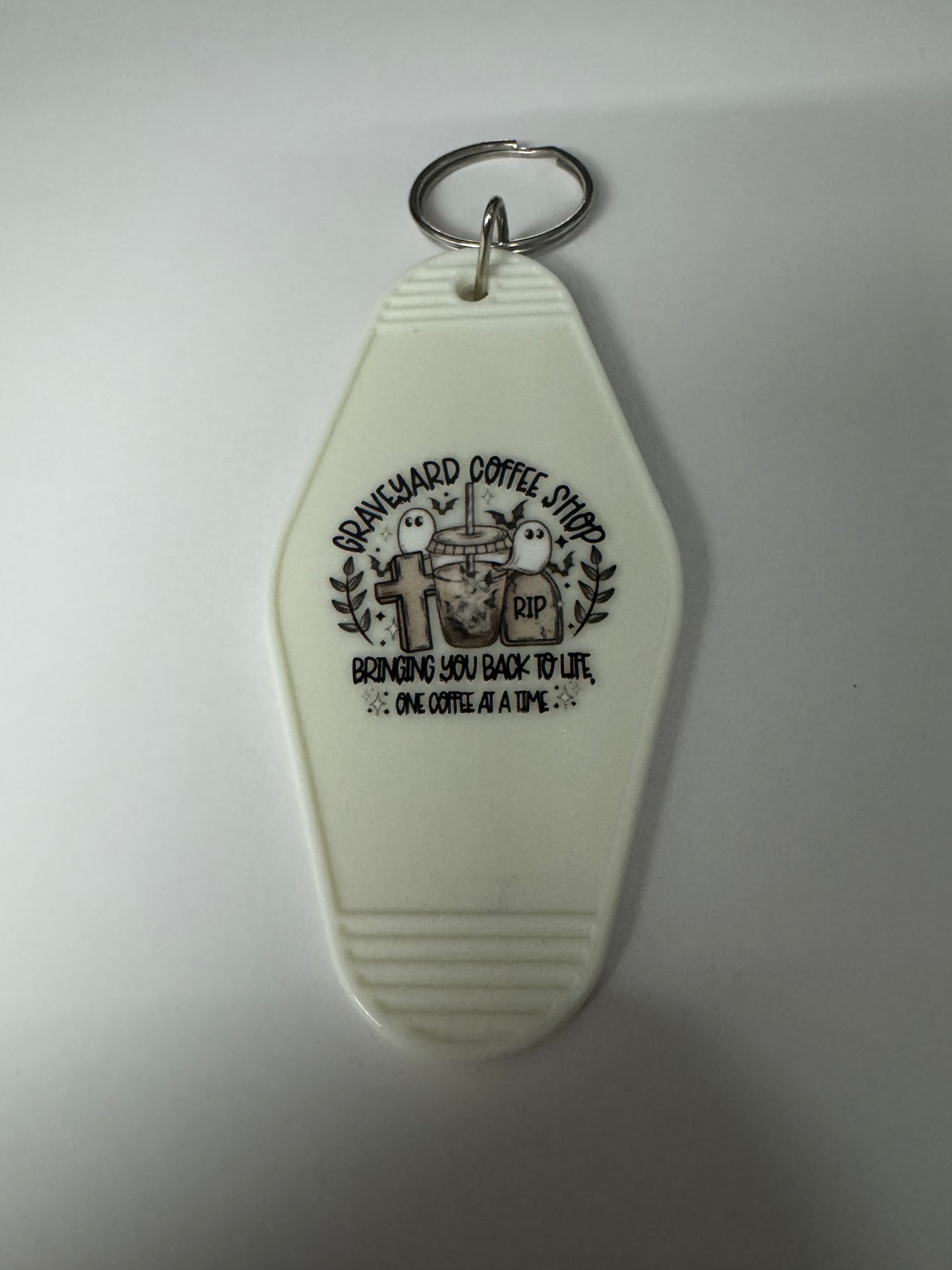 Graveyard Coffee Shop Motel Keyring