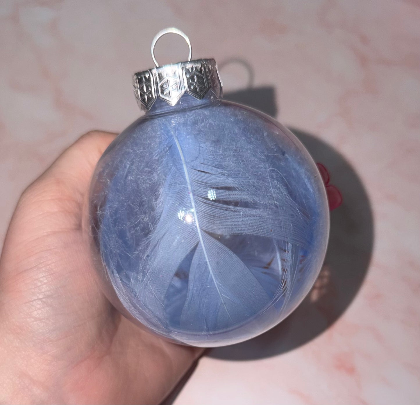 Personalised Feather Baubles