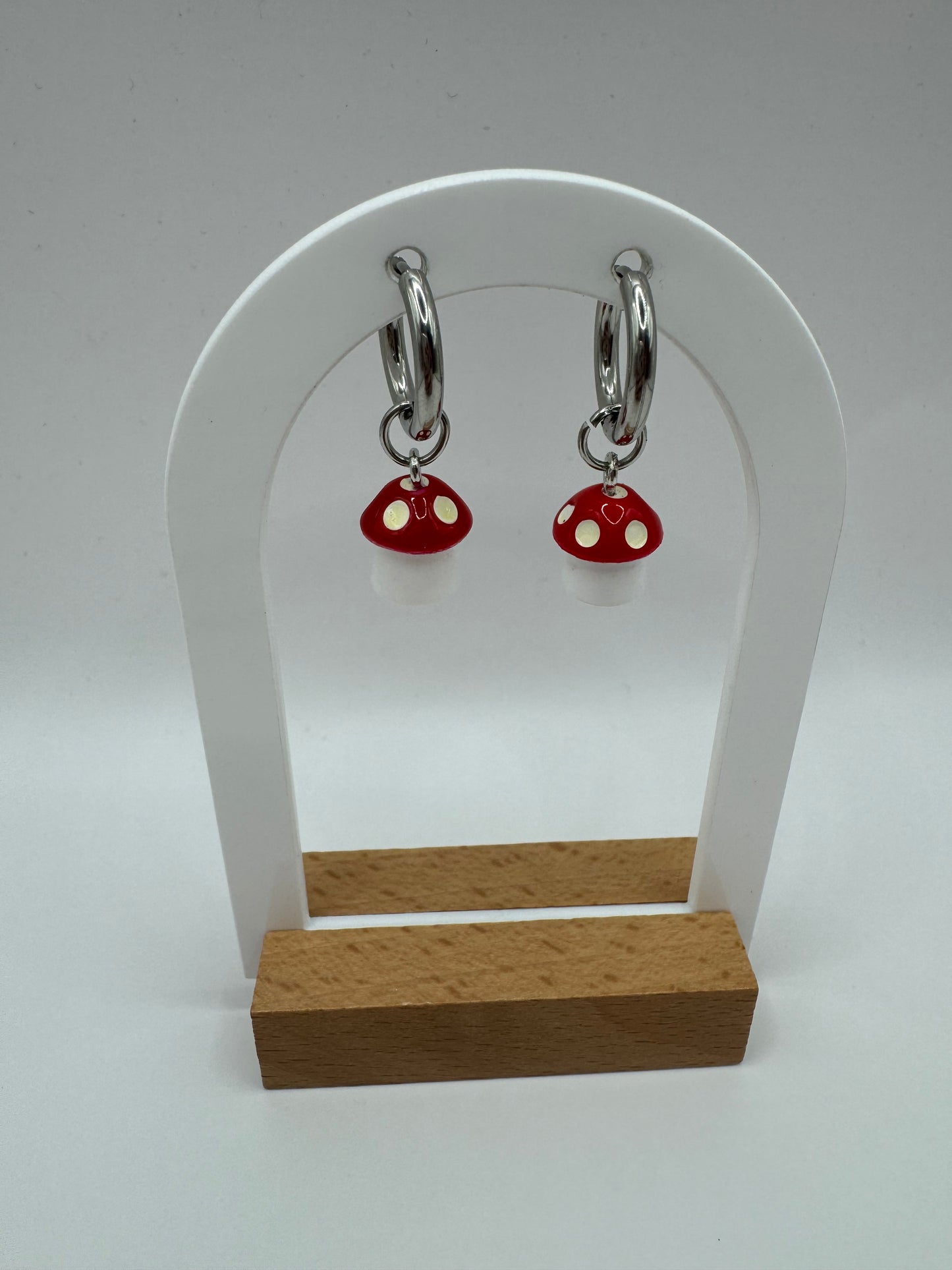 Red Mushroom Fashion Earrings