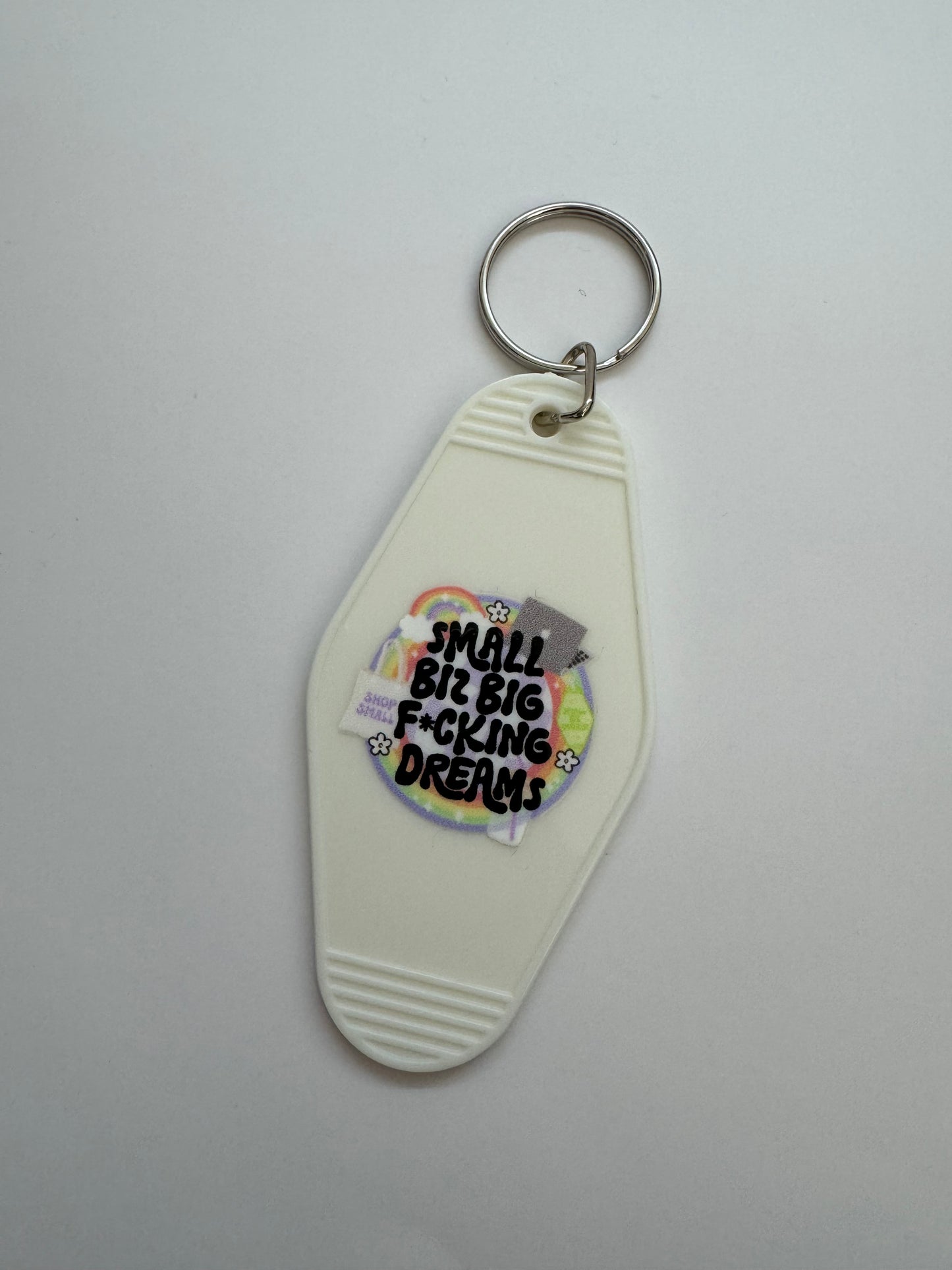 Small Biz Big F*cking Dreams Motel Keyring