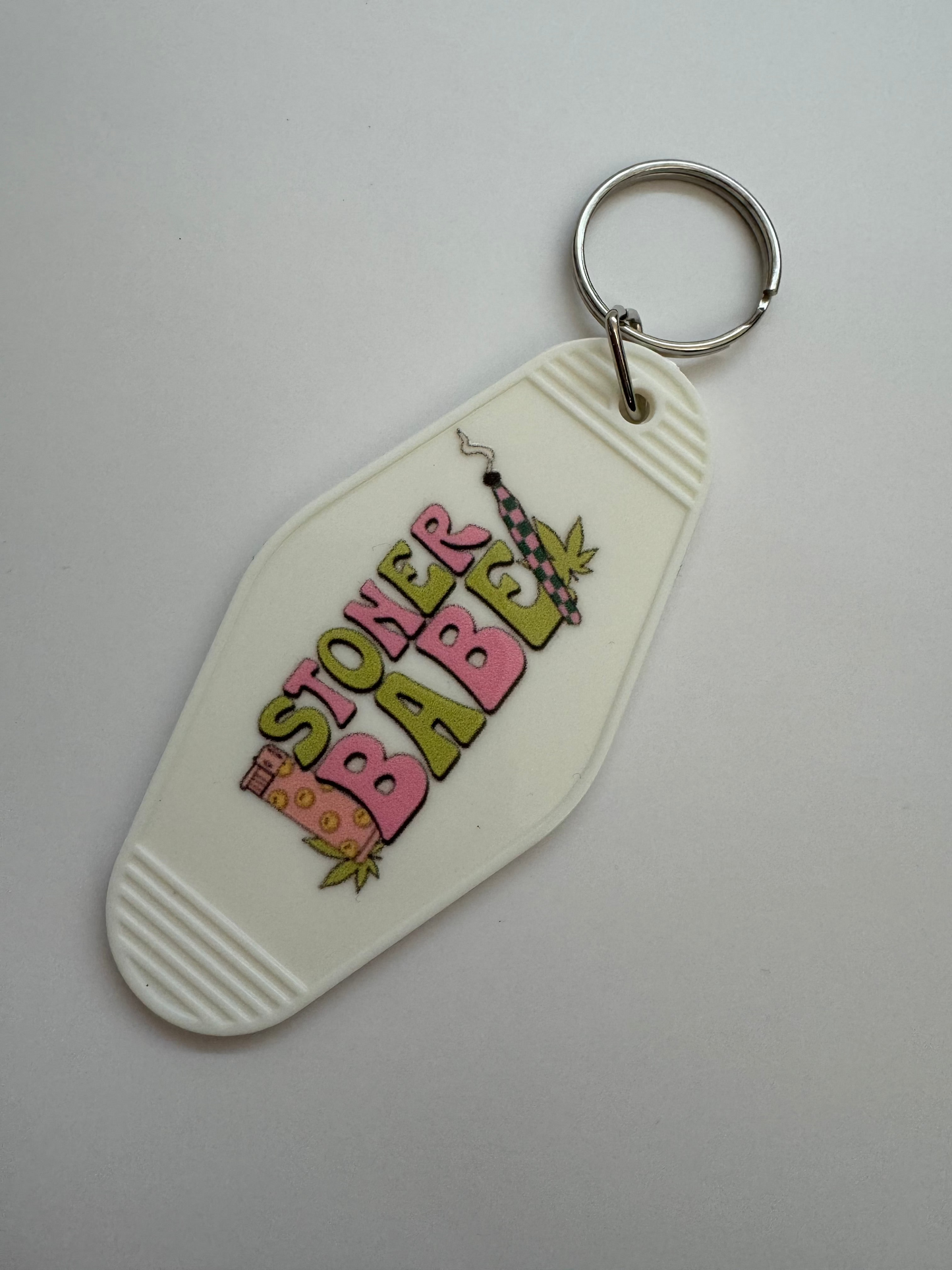 Stoner Babe Motel Keyring