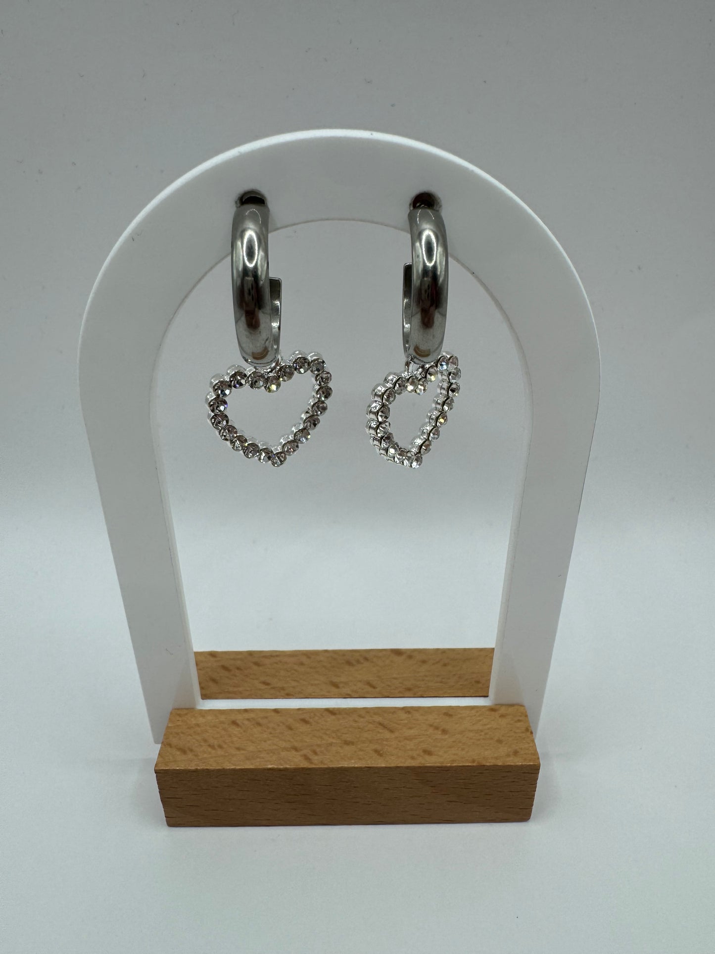 Diamond Heart Fashion Earrings