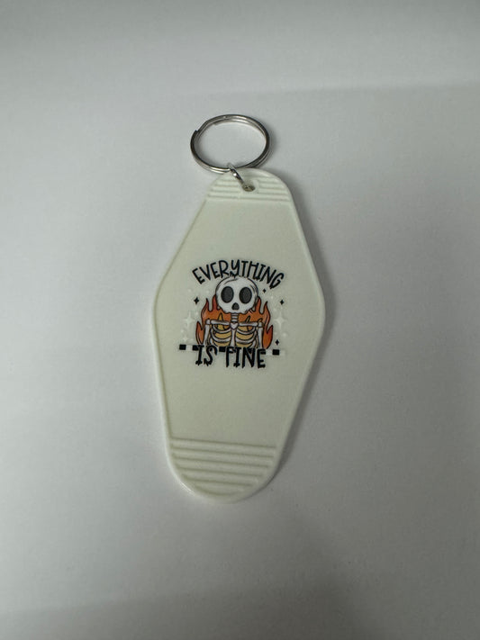 Everything is fine Motel Keyring