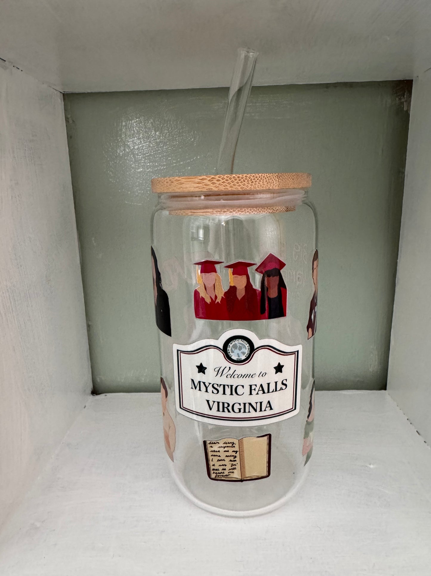 Vampire D 16oz Glass Cup