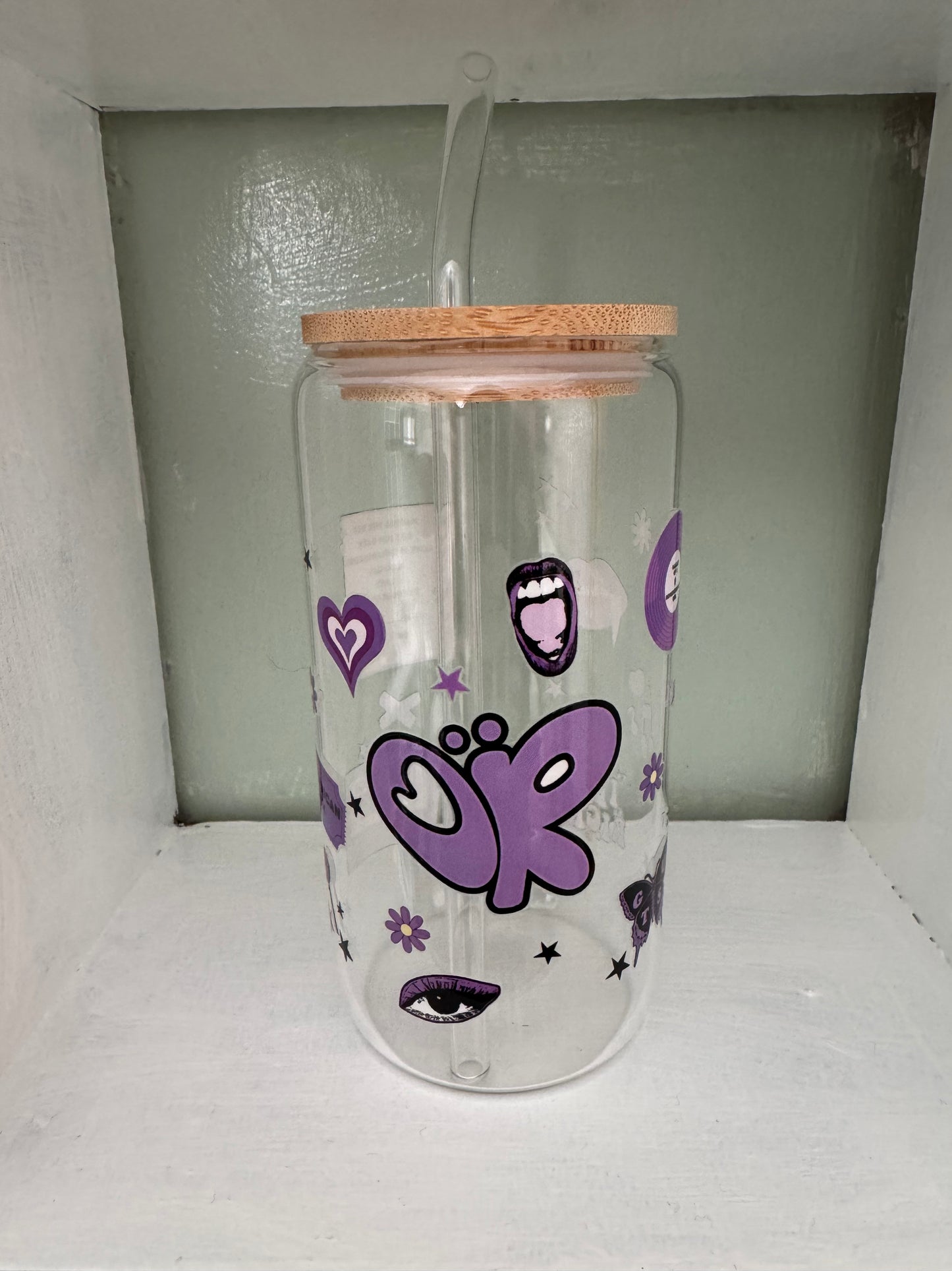 Olivia R 16oz Glass Cup