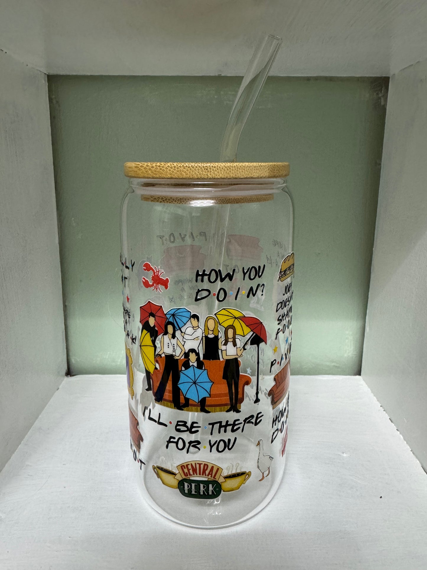 Friends 16oz Glass Cup