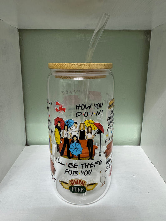 Friends 16oz Glass Cup