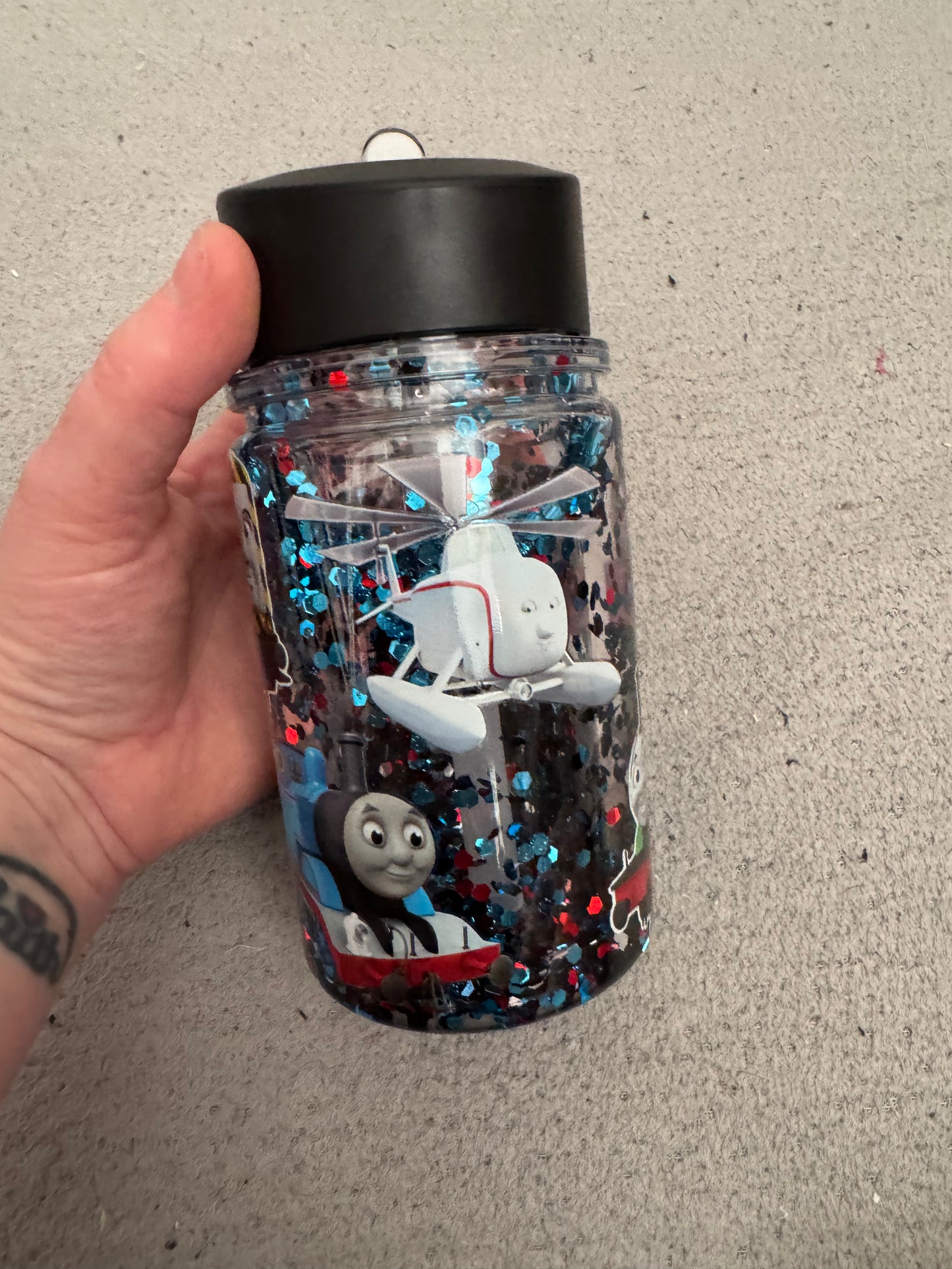 Thomas the Tank 10oz Plastic Snowglobe Bottle