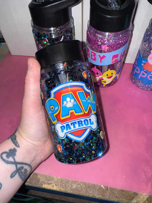 Paw Patrol 10oz Plastic Snowglobe Bottle