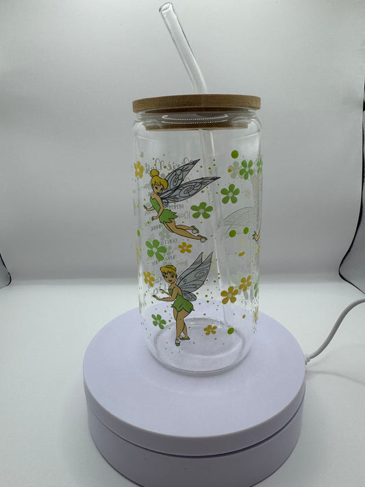 Tinkerbell Refill 16oz Glass Cup