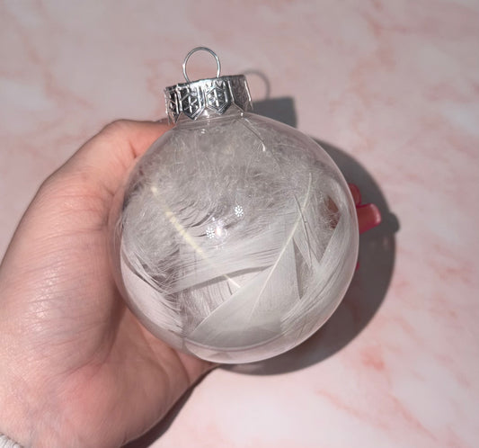 Personalised Feather Baubles