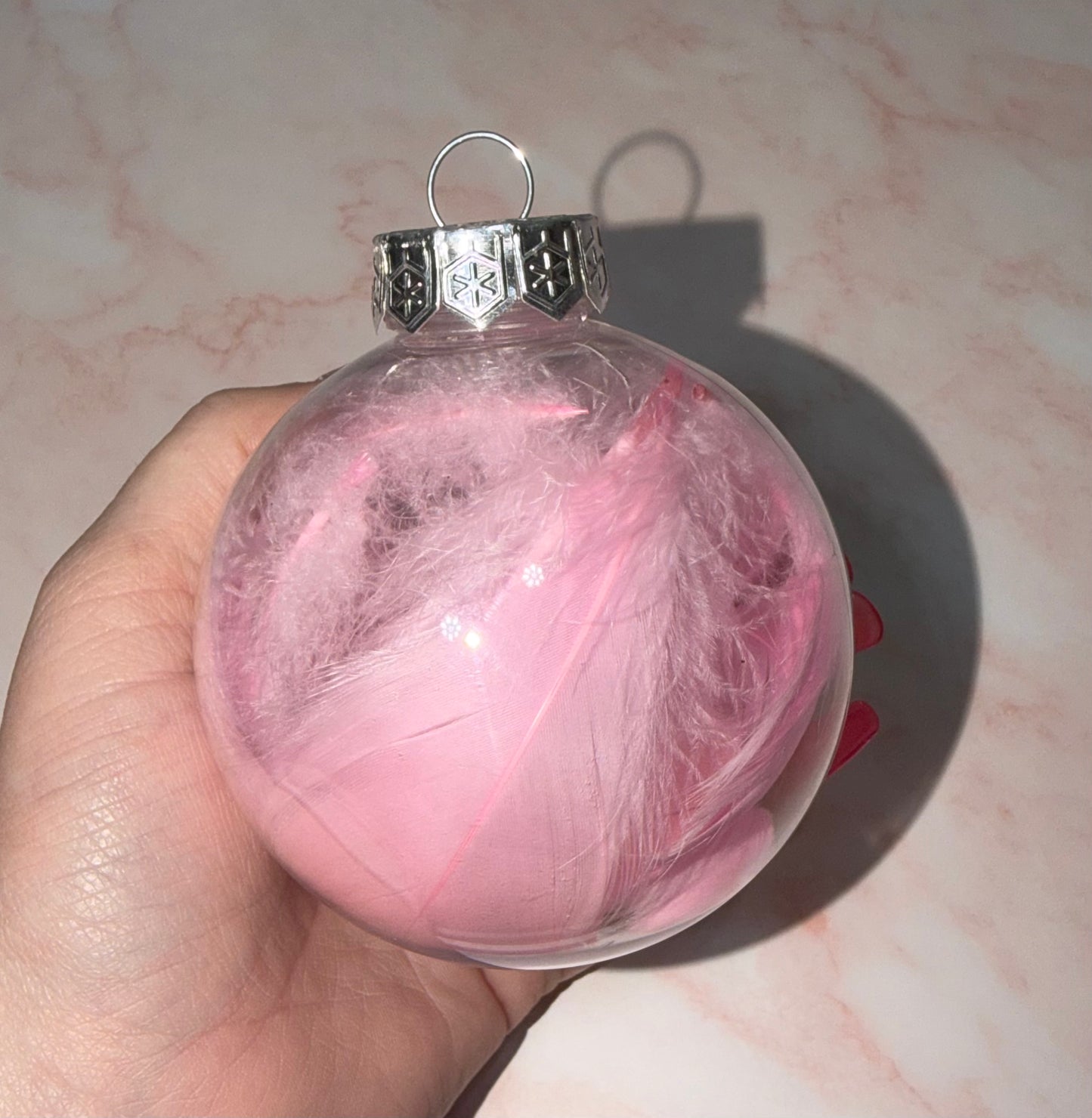 Personalised Feather Baubles