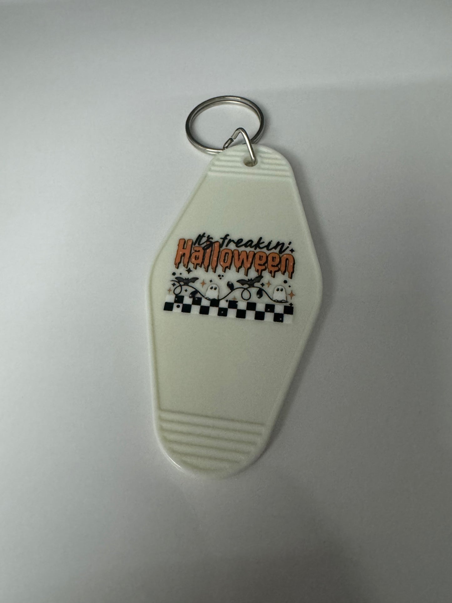 It's Freakin Halloween Motel Keyring