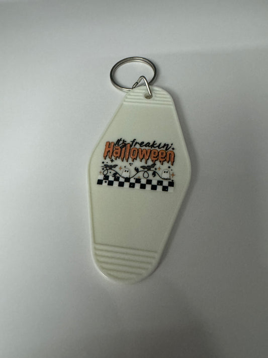It's Freakin Halloween Motel Keyring