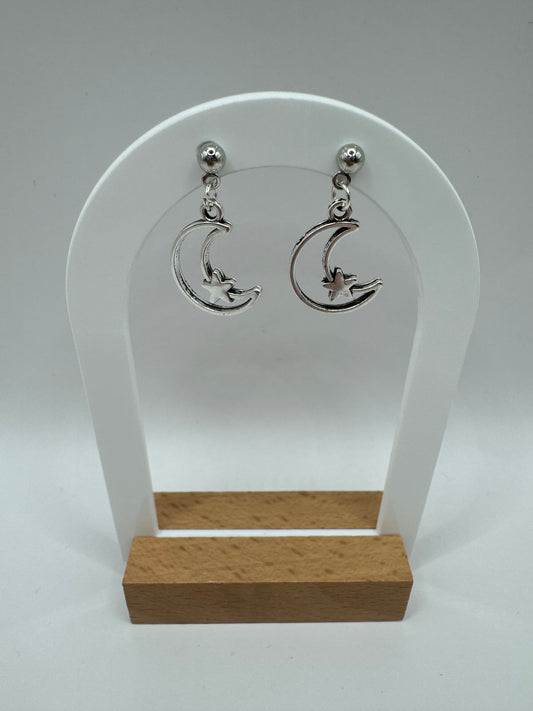 Moon + Star Fashion Earrings