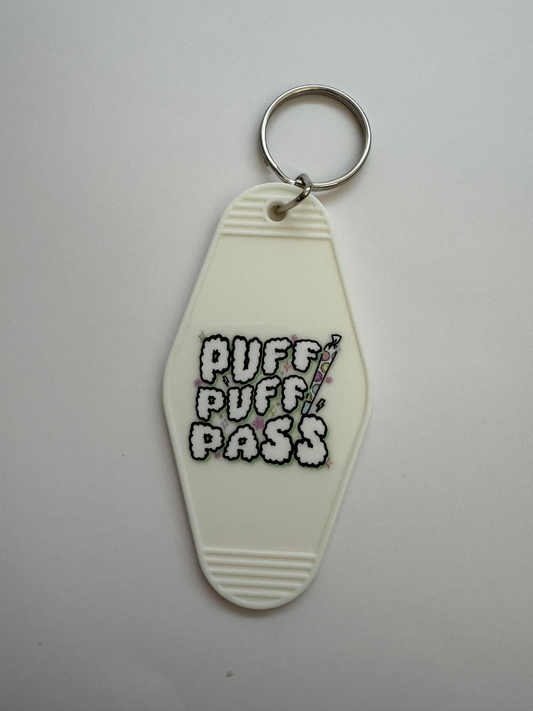 Puff Puff Pass Motel Keyring