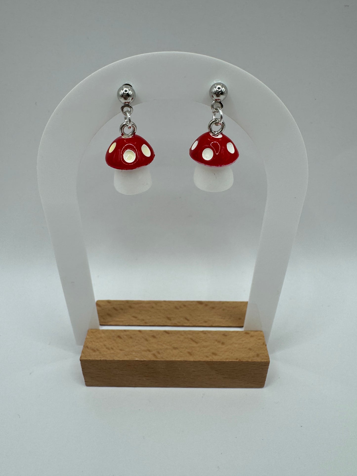 Red Mushroom Fashion Earrings
