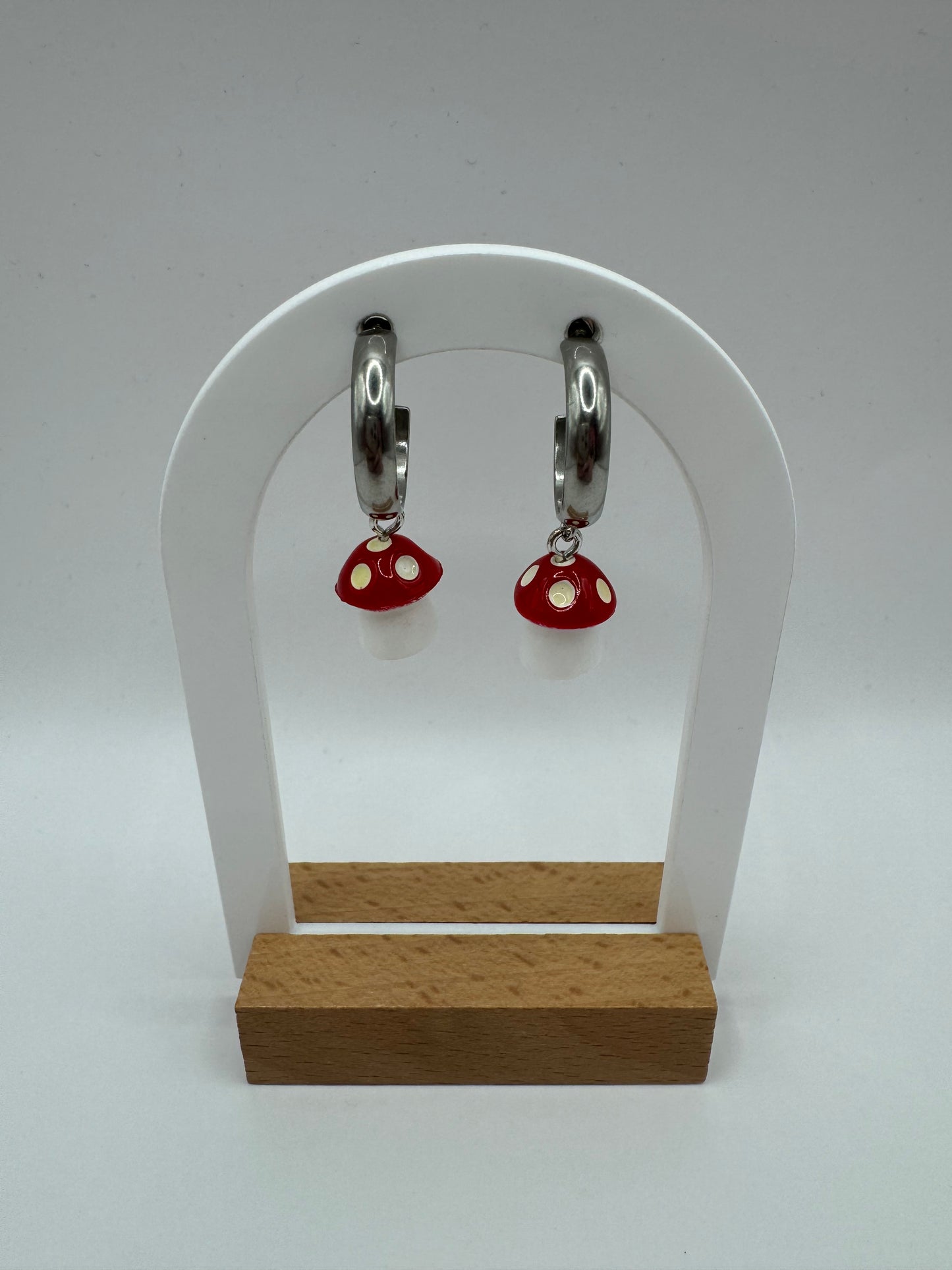 Red Mushroom Fashion Earrings