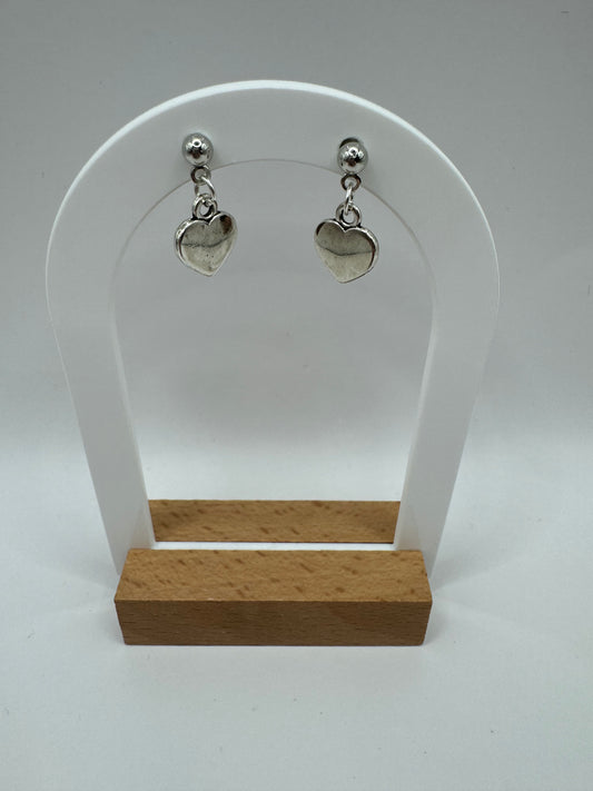 Solid Heart Fashion Earrings