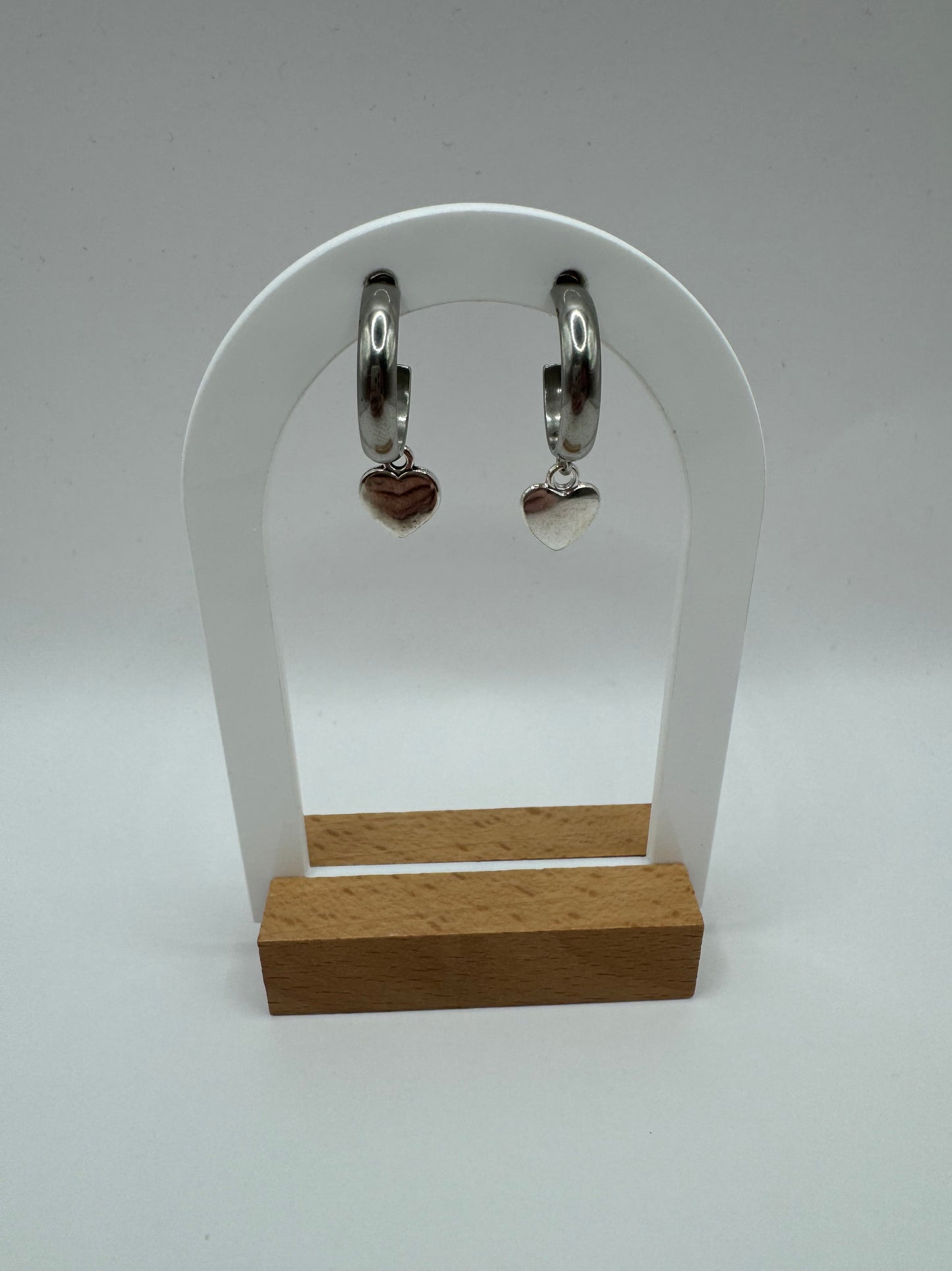 Solid Heart Fashion Earrings