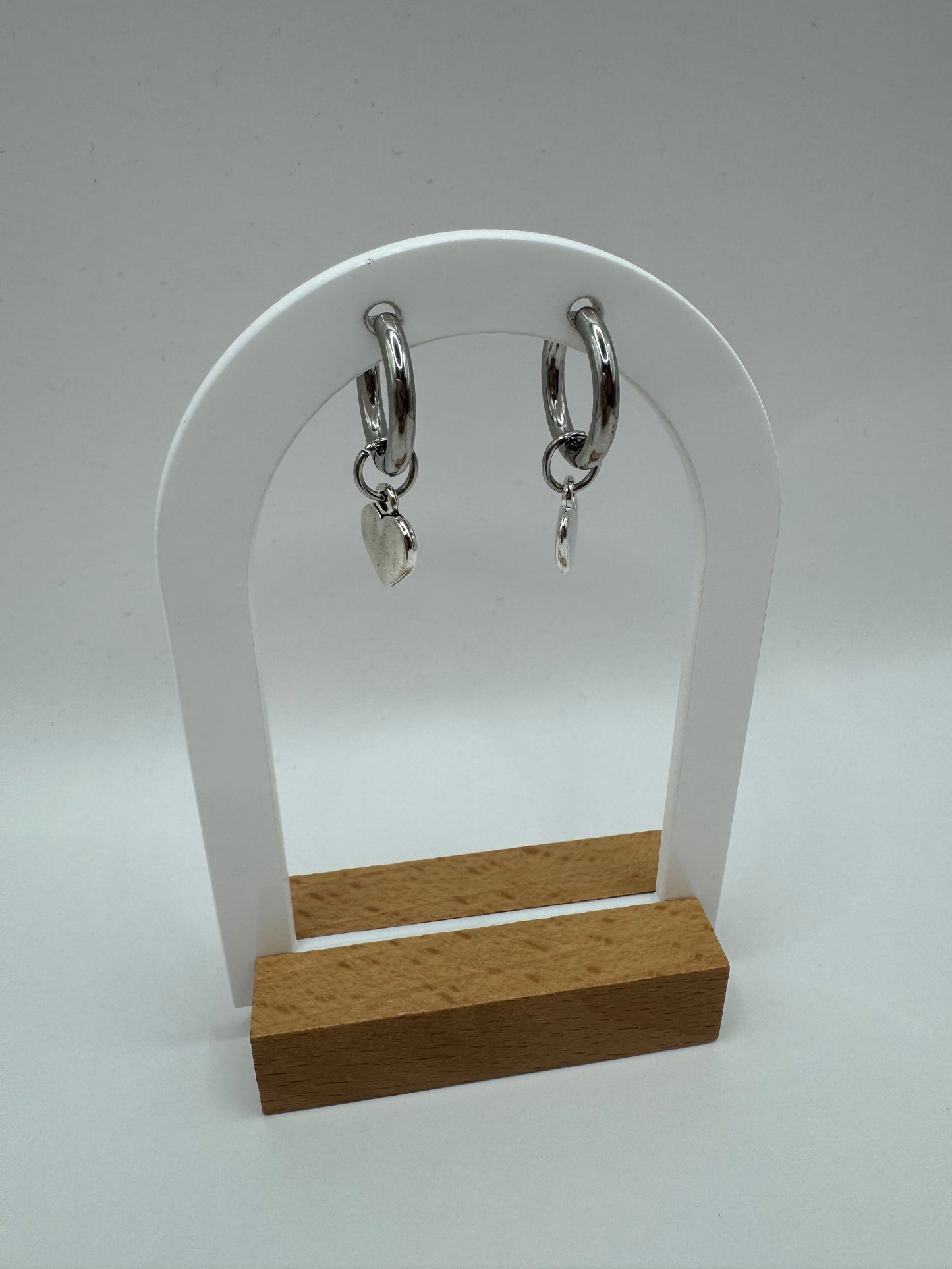 Solid Heart Fashion Earrings