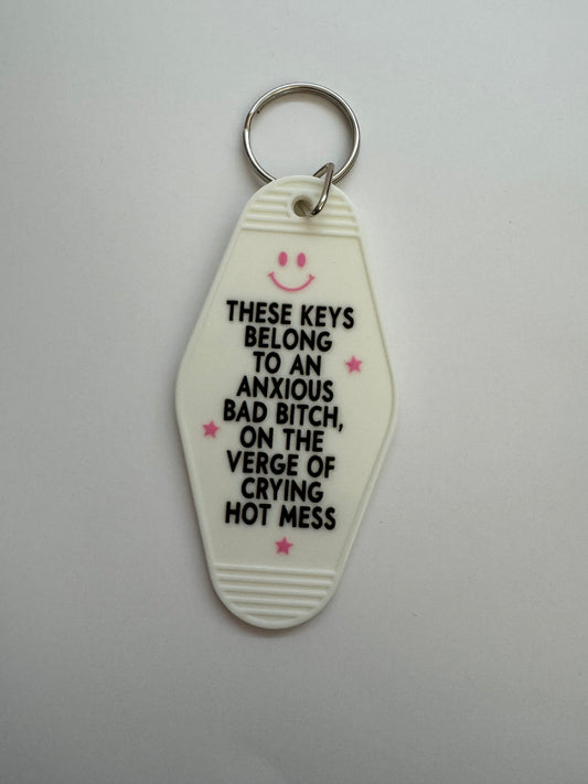 These Keys Belong To... Motel Keyring