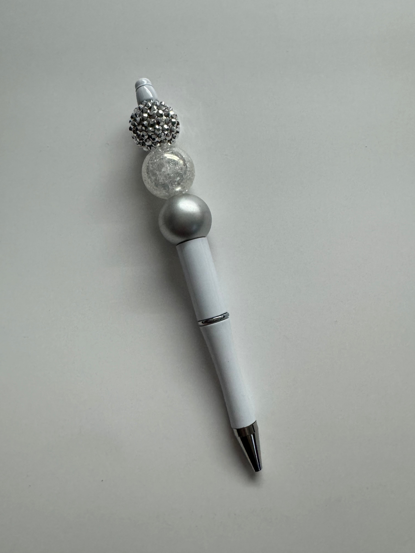 White 1 Beadable Pen